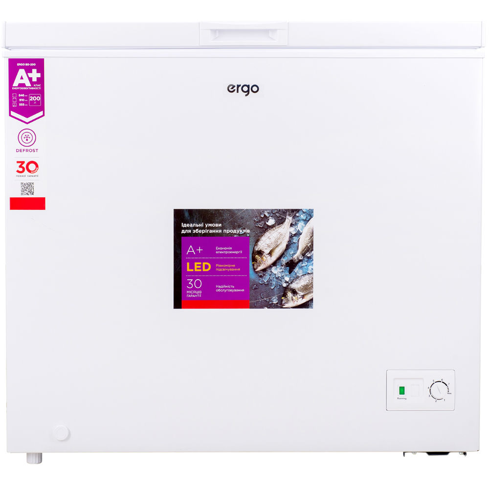 

Морозильный ларь ERGO BD-200, BD-200