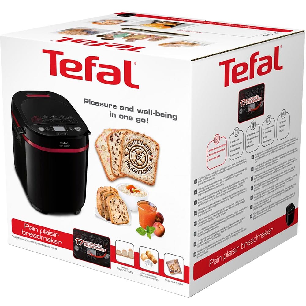 Хлібопічка TEFAL PF220838 Програми випічки хліба пшеничний