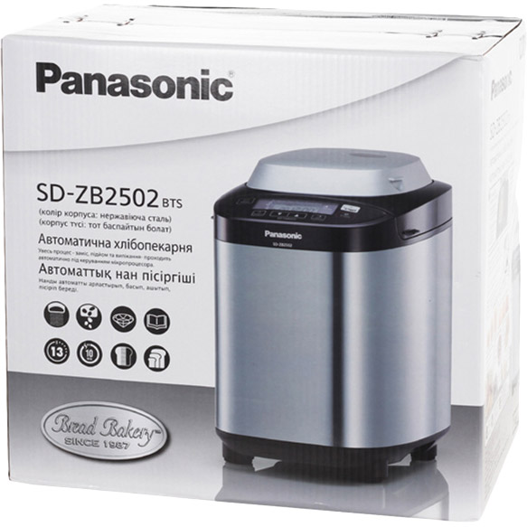 Хлібопічка PANASONIC SD-ZB2502BTS Максимальна вага випічки 1.25