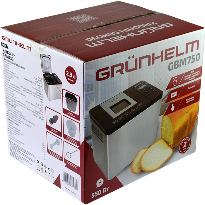 Фото 20 Хлебопечка GRUNHELM GBM750