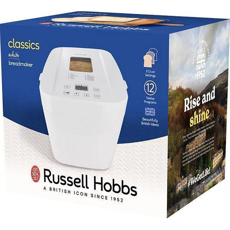 Хлебопечка RUSSELL HOBBS Classics 27260-56 Программы выпечки хлеба без глютена