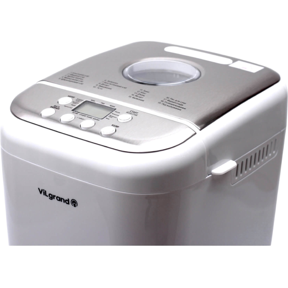 Хлібопічка VILGRAND VBM6091 White Максимальна вага випічки 1