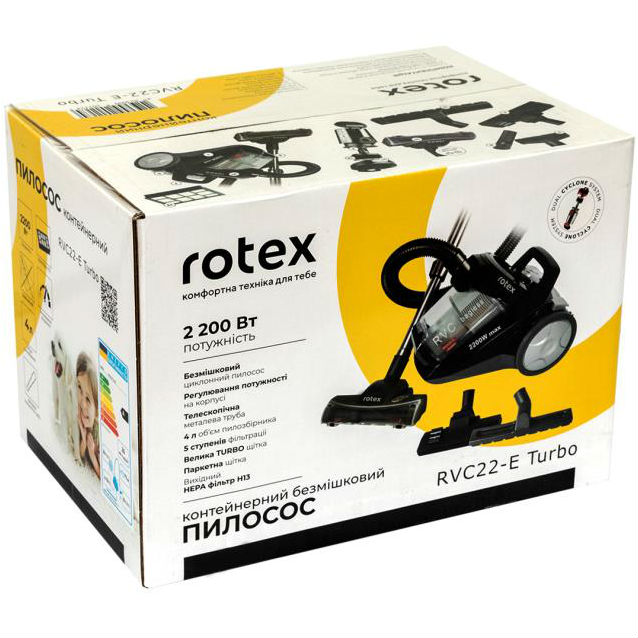 Замовити Пилосос ROTEX RVC22-E Turbo