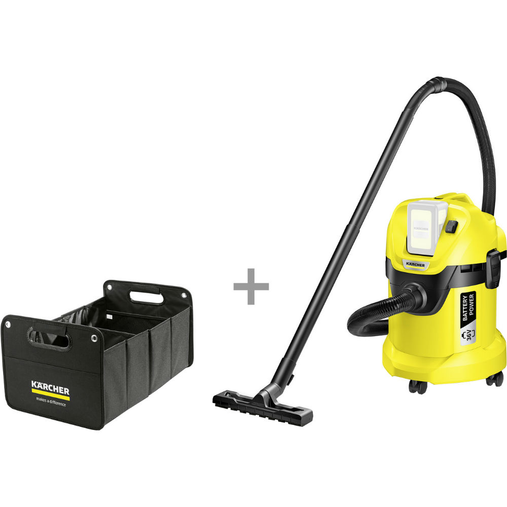 Пылесос KARCHER WD 3 Battery (w/o) + органайзер (9.611-317.0)