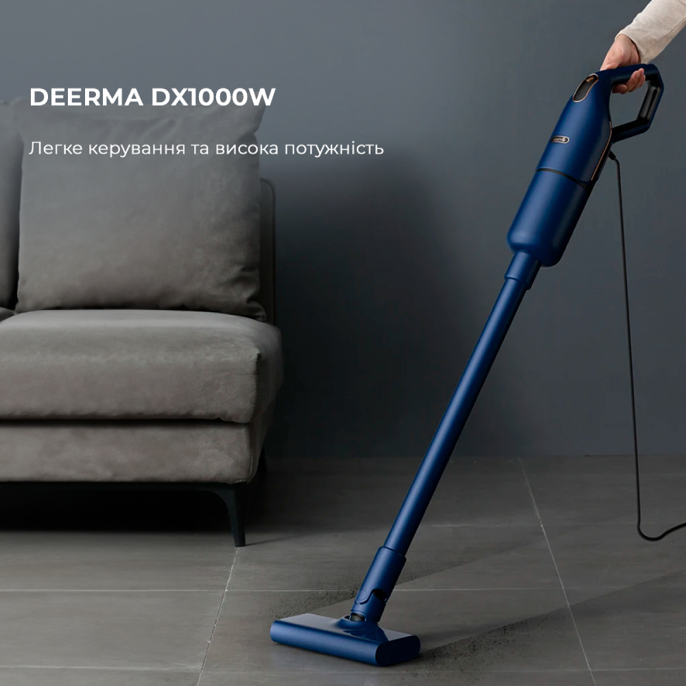 Пилосос DEERMA Vacuum Cleaner Blue (DX1000W) Тип ручний