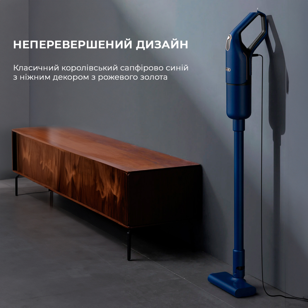 Пилосос DEERMA Vacuum Cleaner Blue (DX1000W) Тип тихий