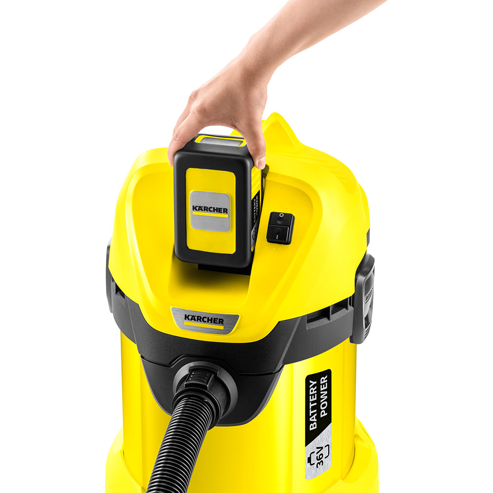 Пилосос KARCHER WD 3 Battery (1.629-910.0) Потужність, що споживається 300