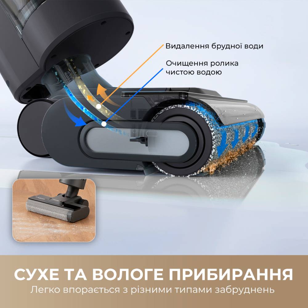 Пылесос DREAME Wet & Dry Vacuum Cleaner H11 Core Мощность потребляемая 170