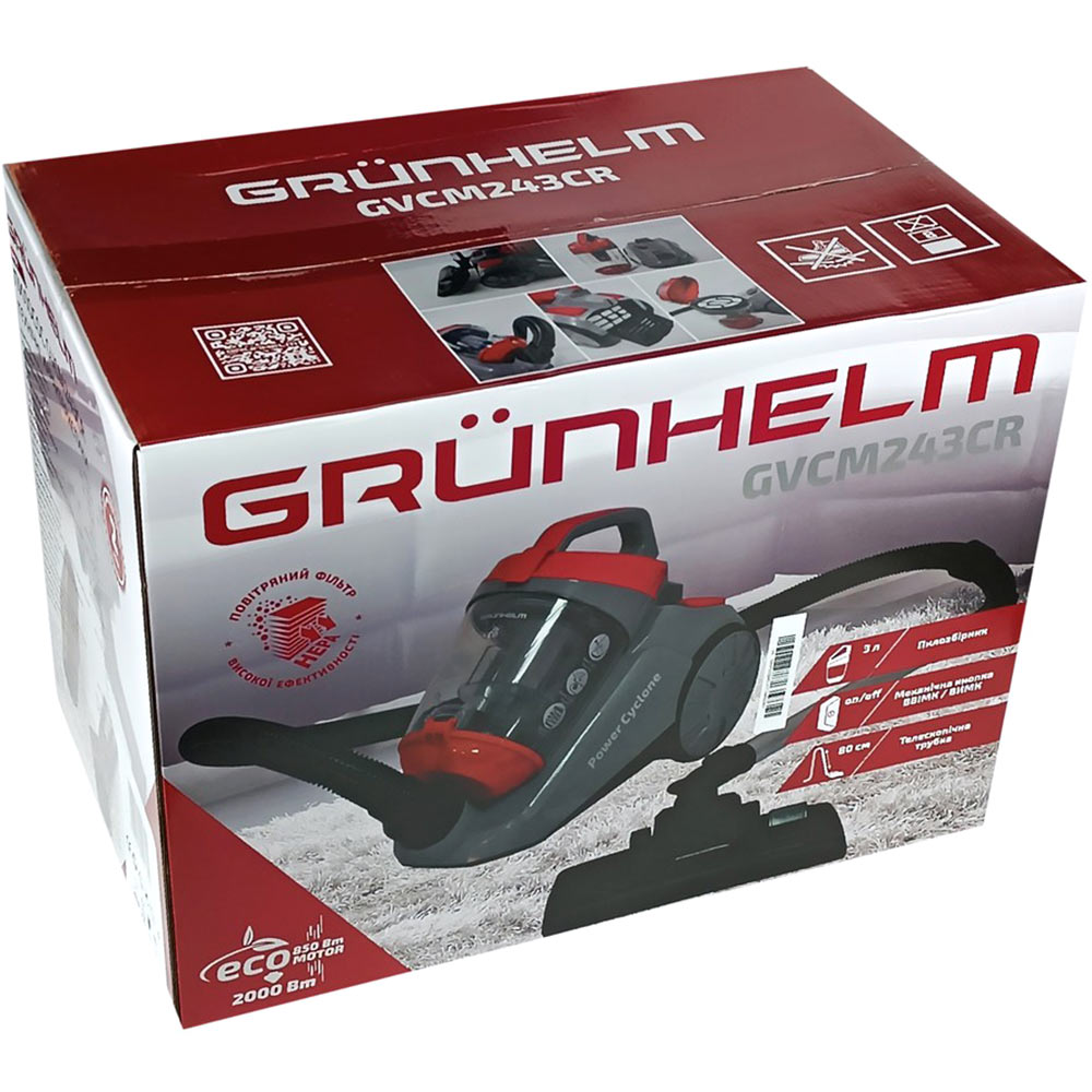 Заказать Пылесос GRUNHELM GVCM243CR Red (134282)