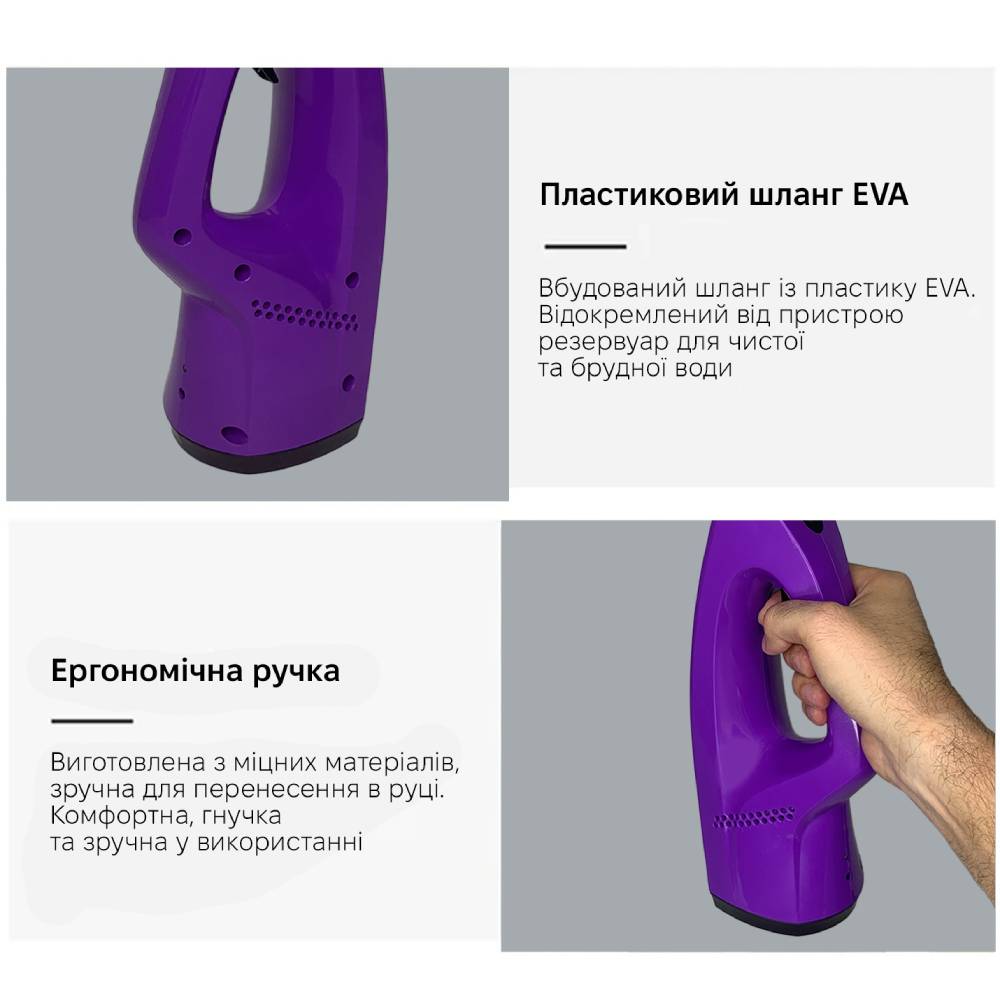 Пылесос оконный INSPIRE KX-003-Purple Мощность потребляемая 15