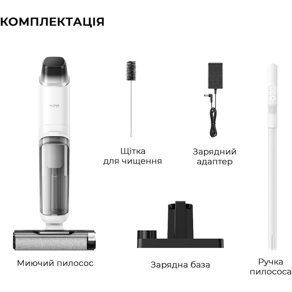 Фото Пилосос MOVA Wet and Dry Vacuum K10 Pro White (BVC-T8)