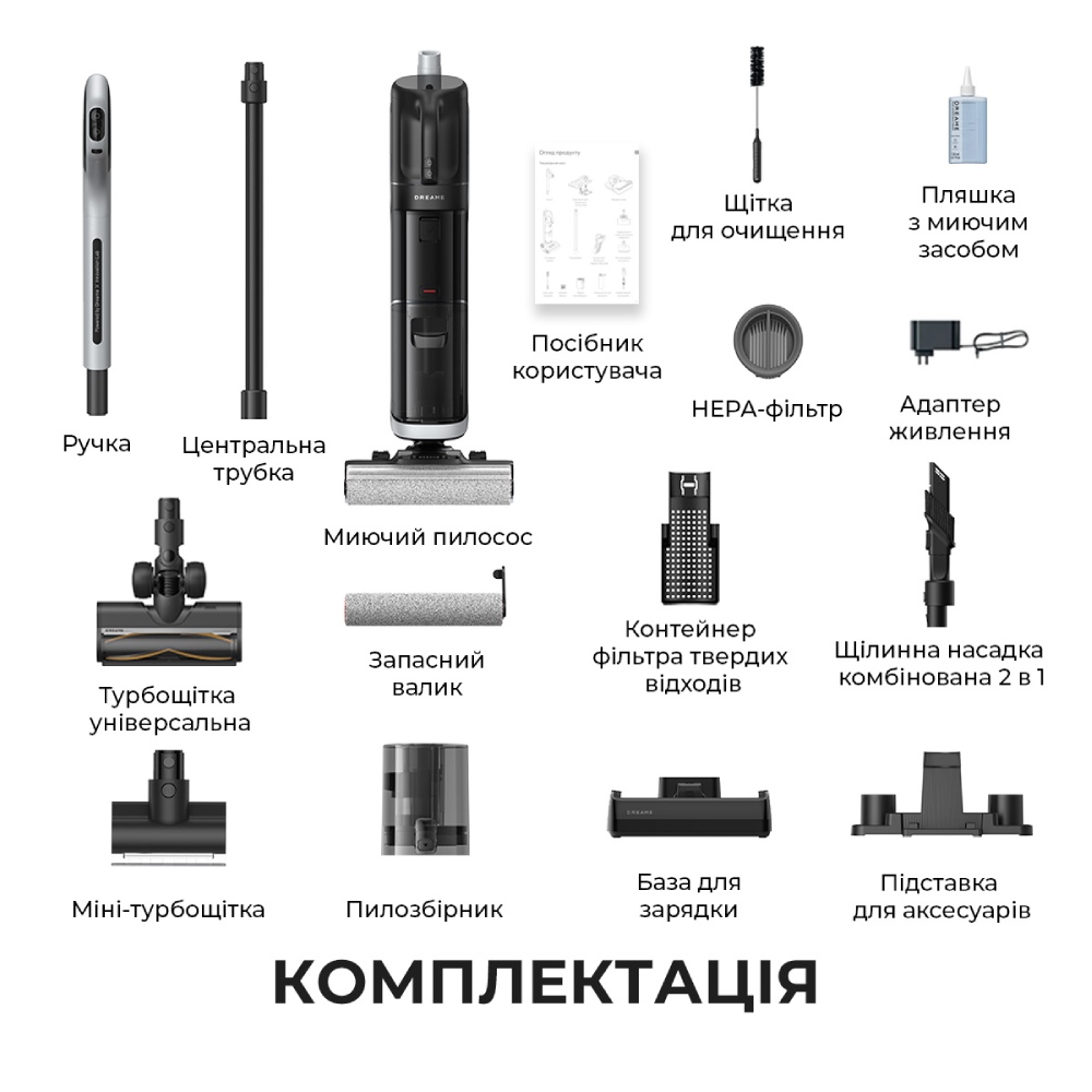 Пилосос DREAME H14 DUAL (HHV25A) Фото 14 Пилосос DREAME H14 DUAL (HHV25A)