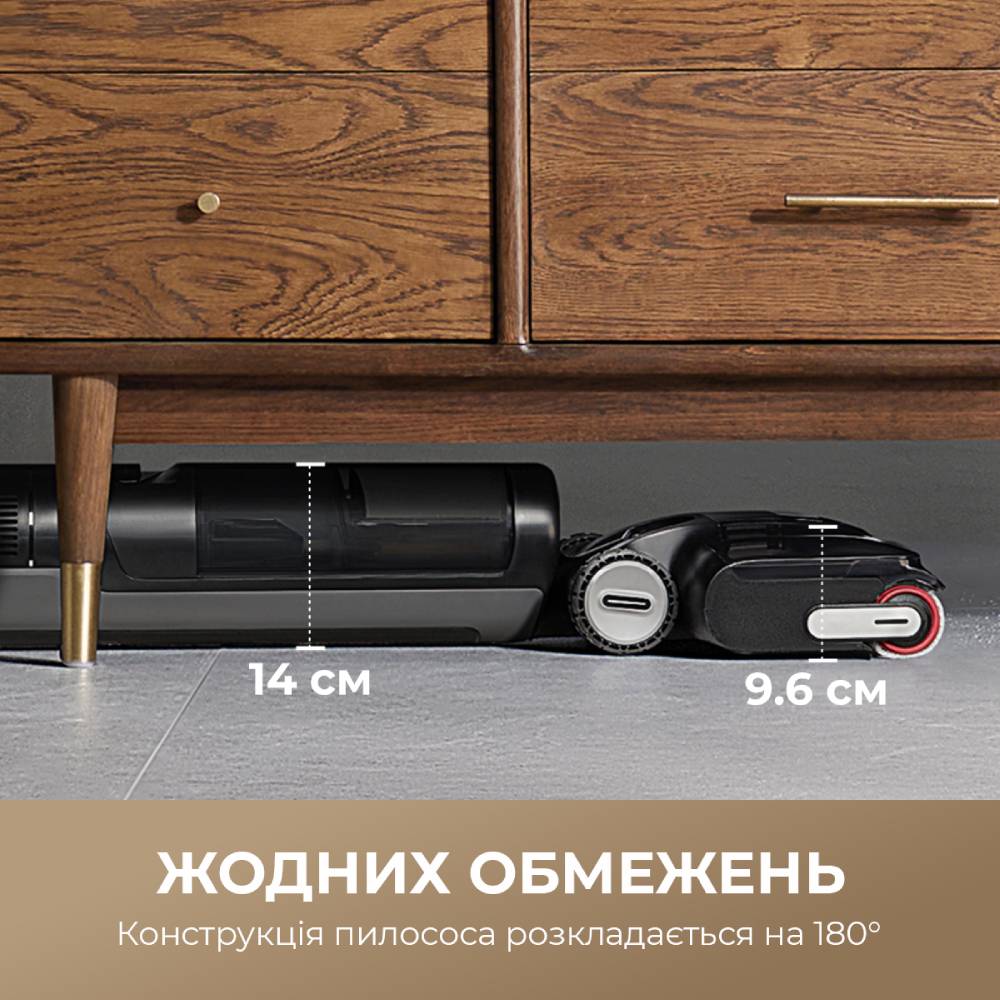 Пылесос DREAME H12 Pro Flex Reach  Black (HHR44A) Тип моющий