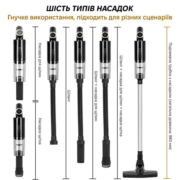 Пылесос INSPIRE A-061 Black Тип уборки сухая