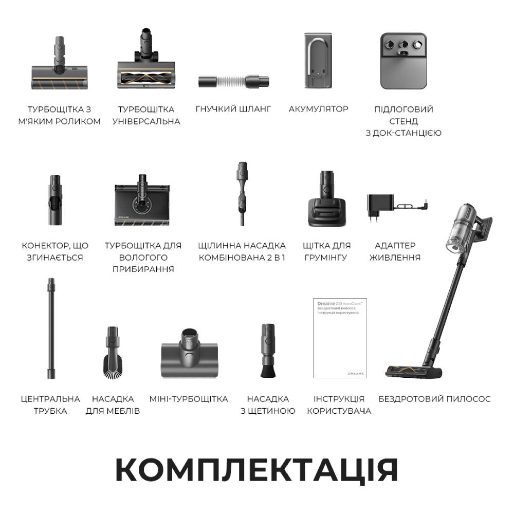 Фото 15 Пилосос DREAME Z30 Aqua Cycle (VZV77B)