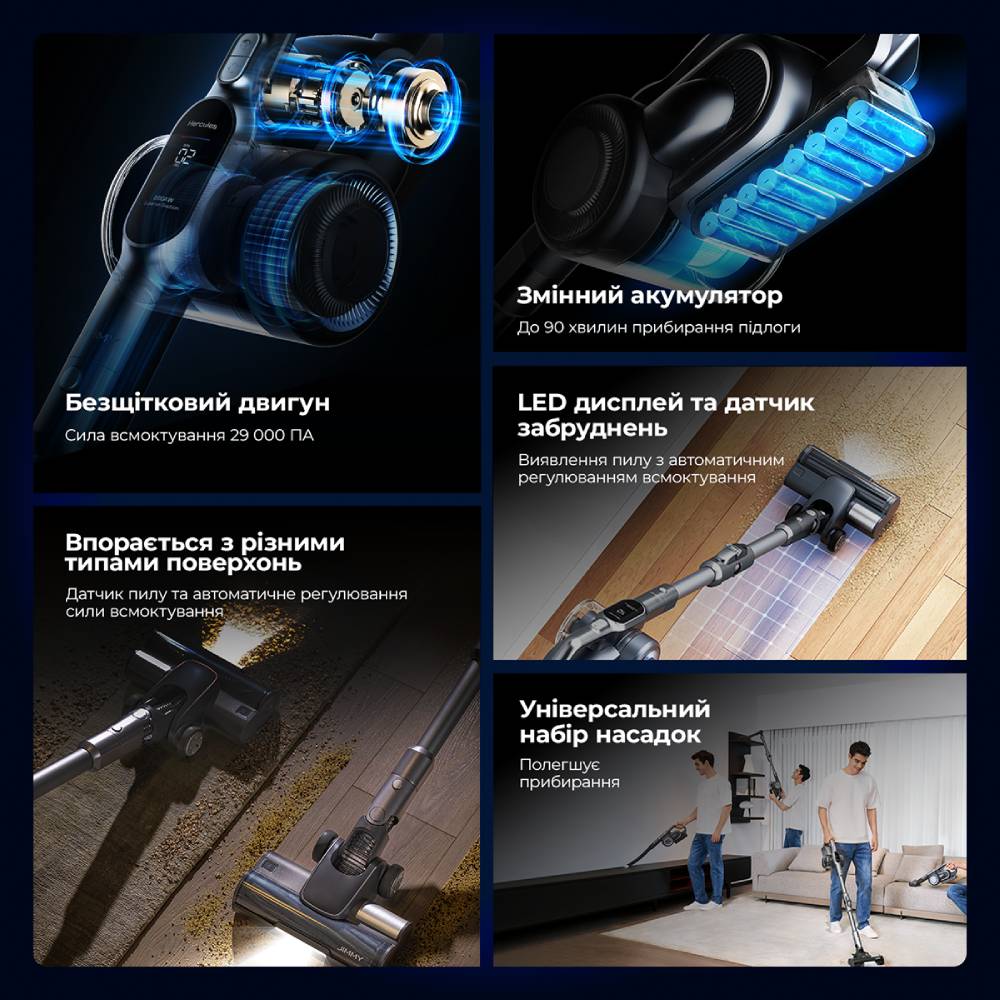 Внешний вид Пылесос JIMMY H11 PRO