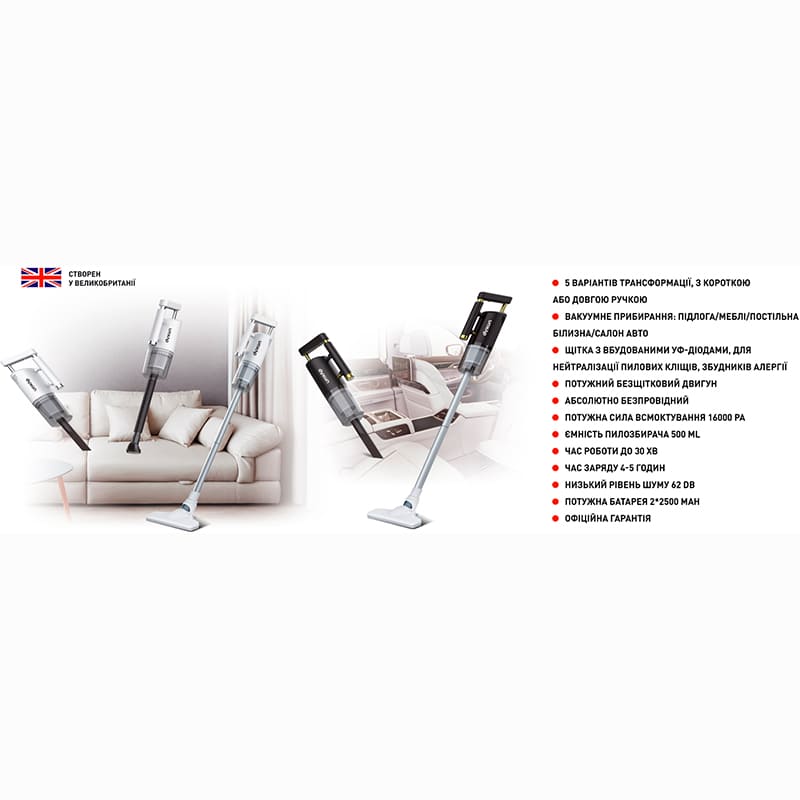 В Україні Пилосос DYXON MEGAVAC 1600S PRO Vacuum Cleaner Black