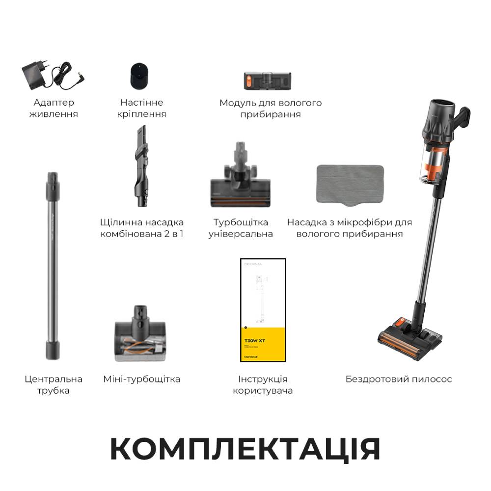 Огляд Пилосос DEERMA T30W XT