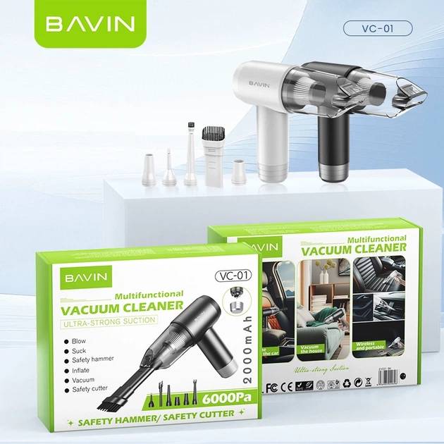 Покупка Пылесос BAVIN VC-01 6000Pa 2000 mAh White (Z-VC01 WH)