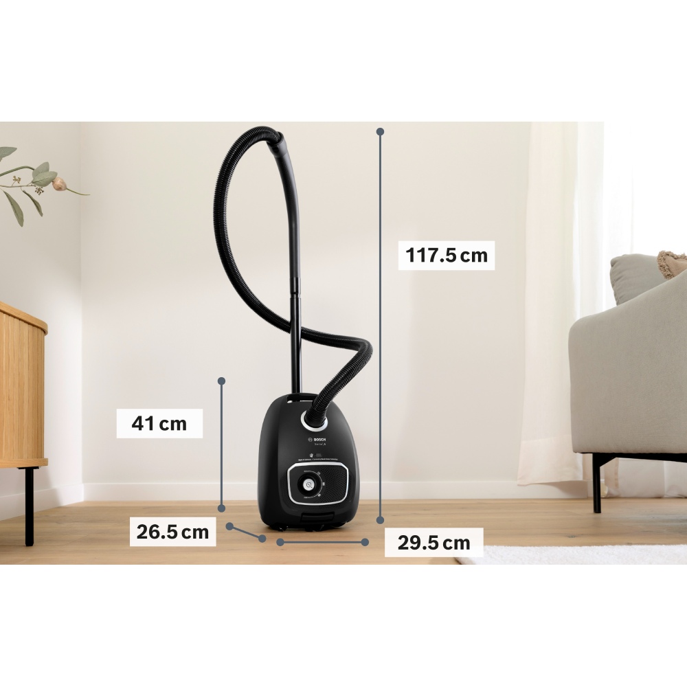 Пилосос BOSCH BGB41BA1 Насадки і щітки щілинна