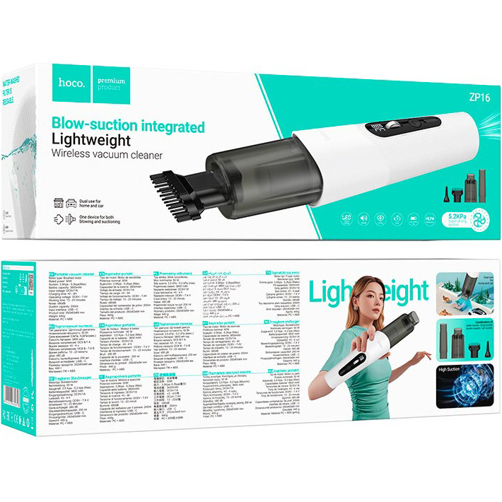 Покупка Пылесос ручной HOCO ZP16 White