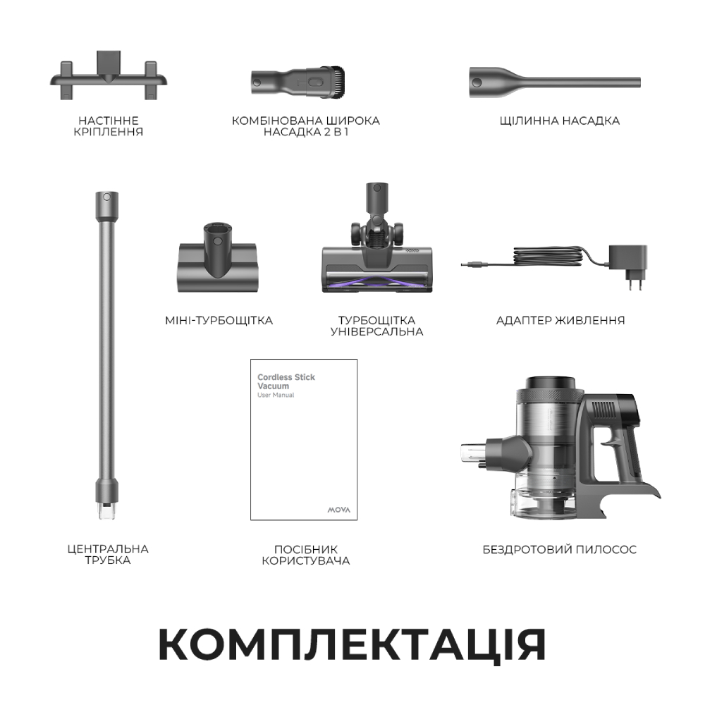 В Украине Пылесос аккумуляторный MOVA S7 (V2595E)