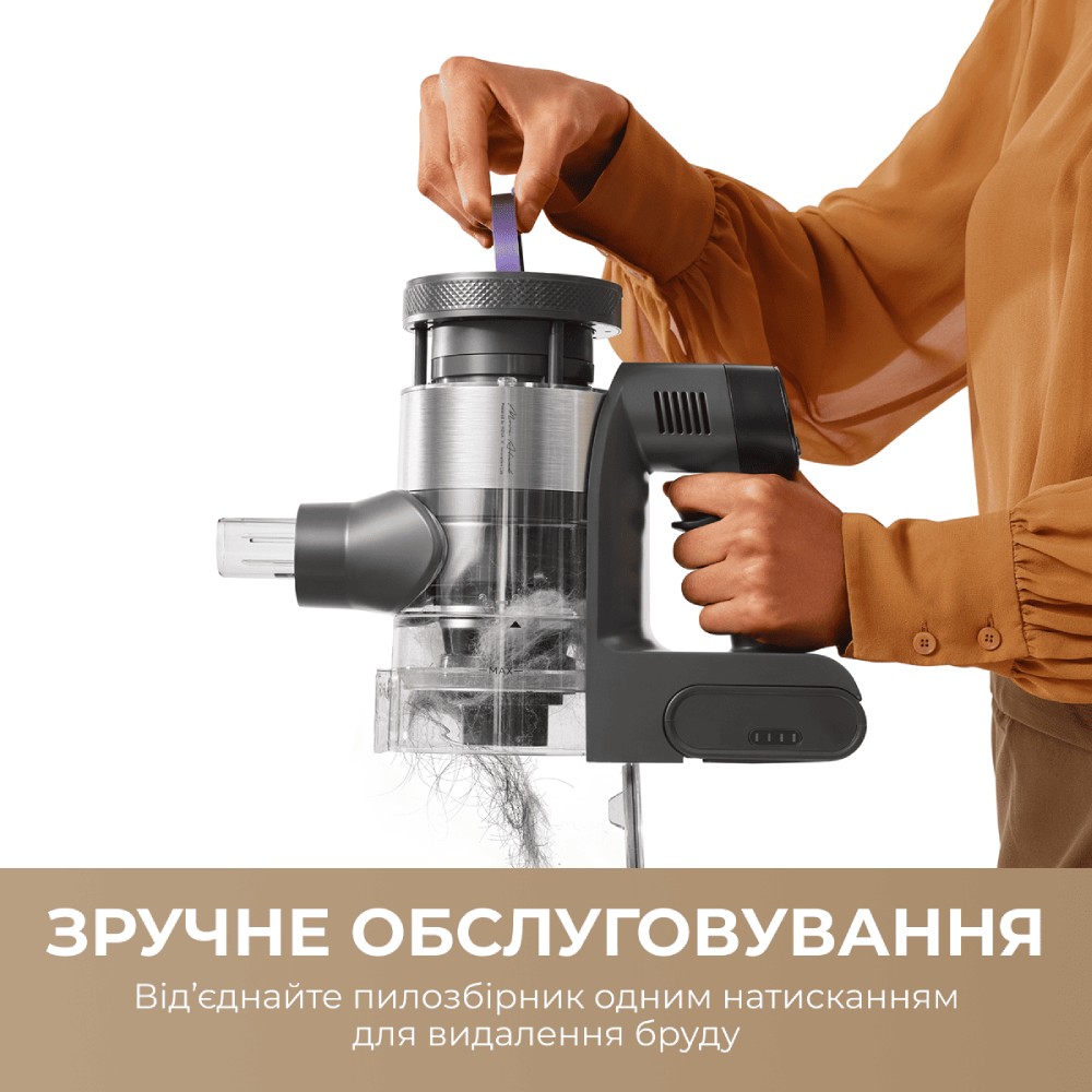 Пылесос аккумуляторный MOVA S7 (V2595E) Тип вертикальный