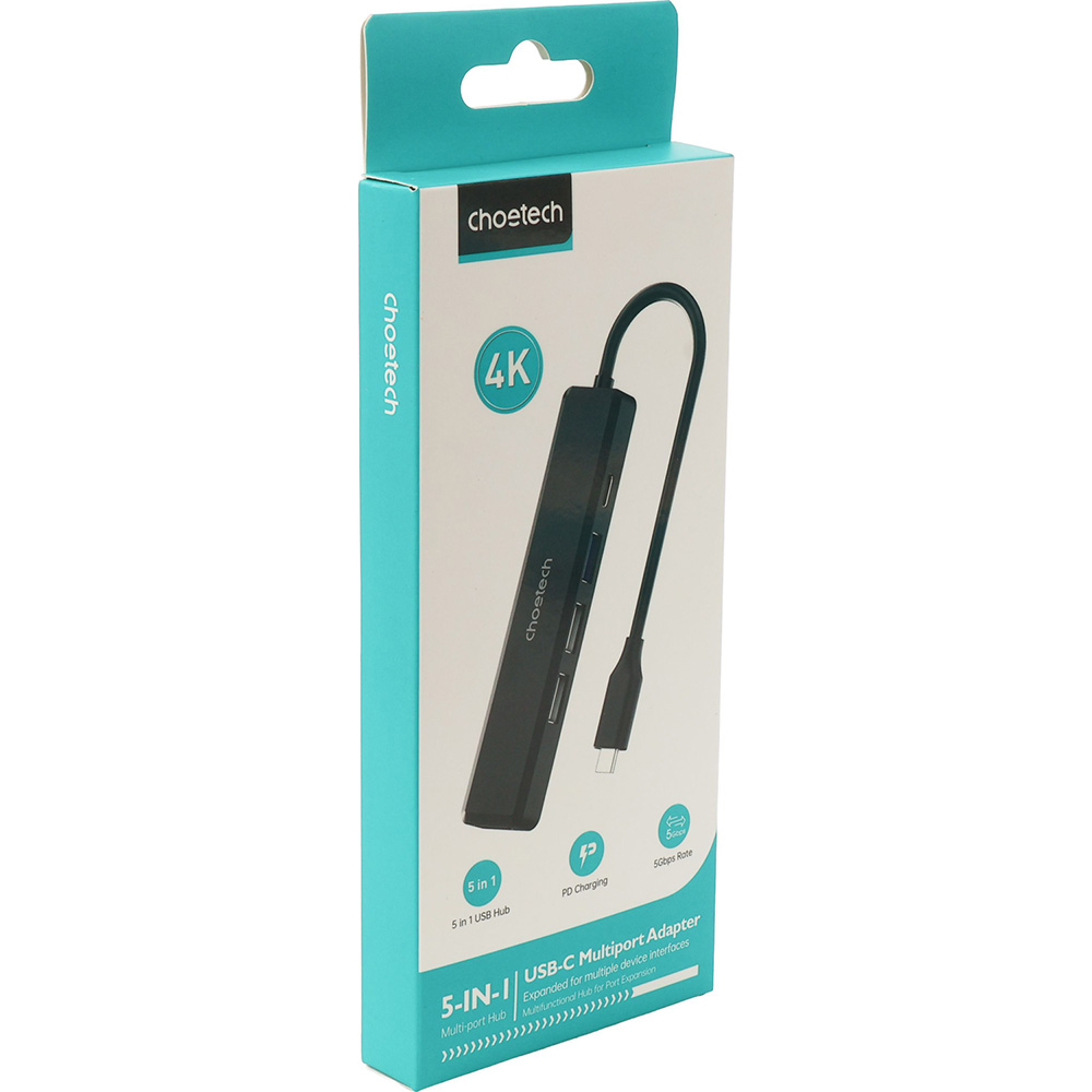 Док-станция CHOETECH HUB-M80-BK Интерфейс подключения USB Type-C