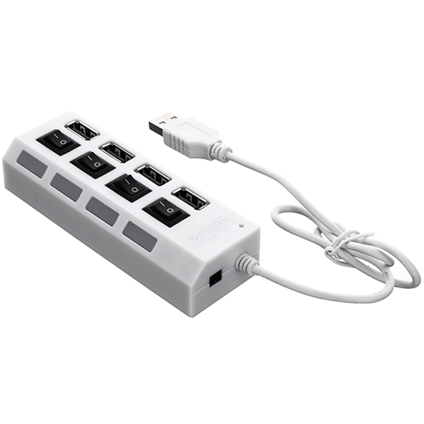 USB хаб DROBAK 4 PORTS White (493503)