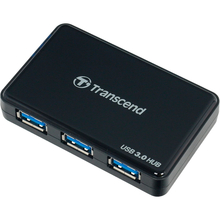 USB-хаб TRANSCEND SuperSpeed 4-in-1 Black (TS-HUB3K)