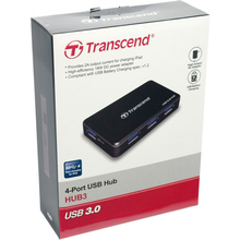 USB-хаб TRANSCEND SuperSpeed 4-in-1 Black (TS-HUB3K)