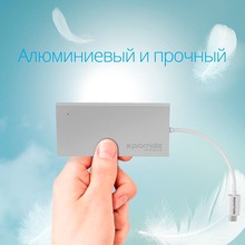 USB-хаб PROMATE MiniHub-C4 4-in-1 Silver (minihub-c4.silver)