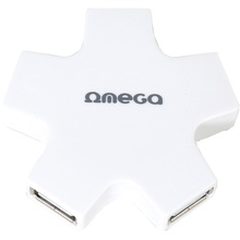 USB-хаб OMEGA 4-in-1 White (OUH24SW)