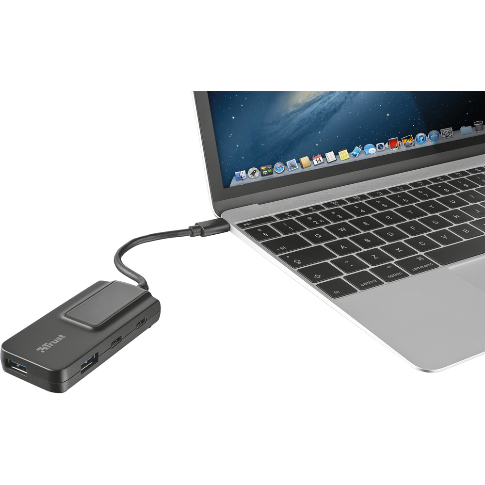 USB-хаб TRUST Oila 4-in-1 Black (21321) Интерфейс подключения USB Type-C