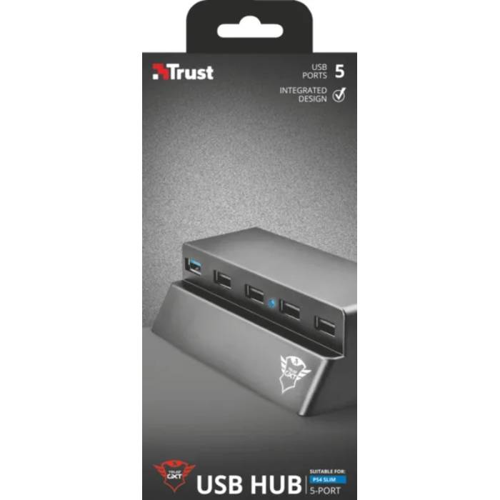 USB-хаб TRUST GXT 219 USB For PS4 Slim Black (22272) Интерфейс подключения USB Type-A