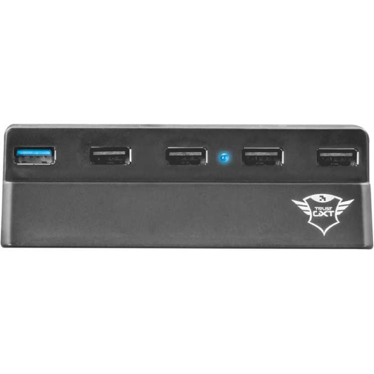 USB-хаб TRUST GXT 219 USB For PS4 Slim Black (22272) Тип питания пассивный