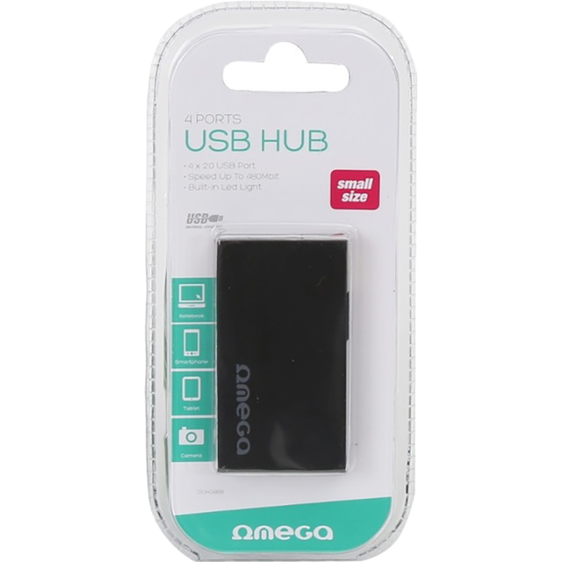 USB-хаб OMEGA 4-in-1 (OUH24BB) Інтерфейс підключення USB Type-A