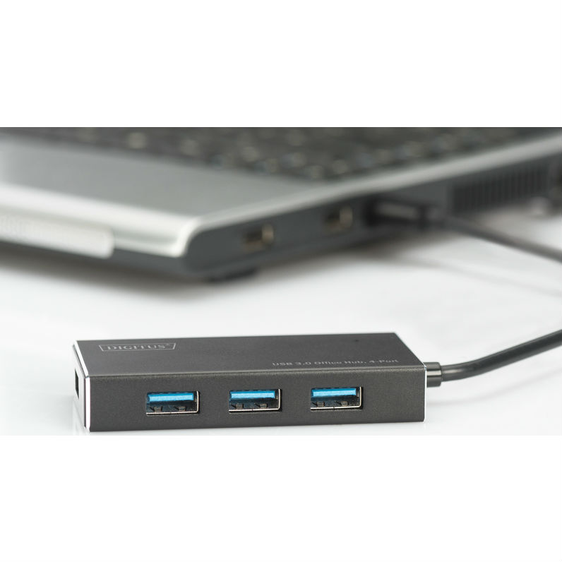 USB-хаб DIGITUS 4-in-1 (DA-70240-1) Интерфейс подключения USB Type-A