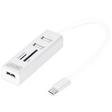 Док-станция DIGITUS USB 2.0 Type-C White (DA-70243)