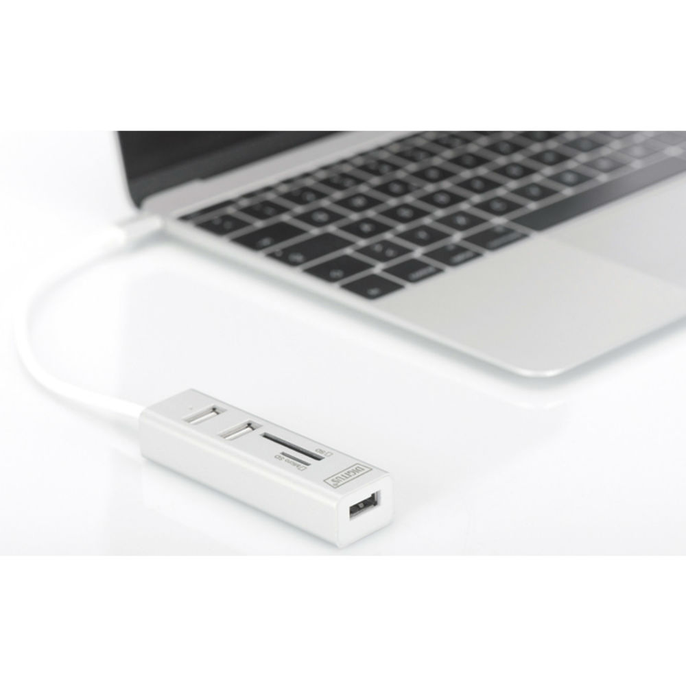 Док-станция DIGITUS USB 2.0 Type-C White (DA-70243) Тип док-станция