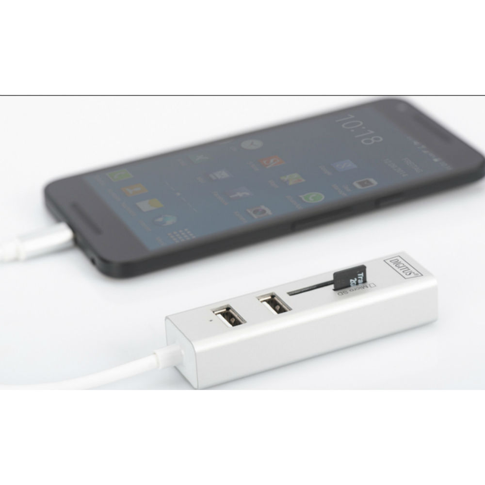 Док-станция DIGITUS USB 2.0 Type-C White (DA-70243) Интерфейс подключения USB Type-C