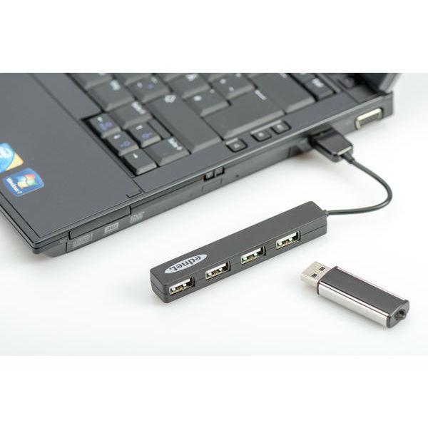 USB-хаб DIGITUS EDNET USB 2.0 Black (85040) Тип питания пассивный