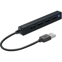 USB-хаб SPEEDLINK SNAPPY 4-Port USB 2.0 Black (SL-140000-BK)