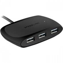 USB-хаб SPEEDLINK SNAPPY 4-Port USB 2.0 Black (SL-140010-BK)