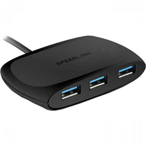 USB-хаб SPEEDLINK SNAPPY 4-Port USB 3.0 Black (SL-140103-BK)