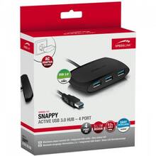 USB-хаб SPEEDLINK SNAPPY 4-Port USB 3.0 Black (SL-140103-BK)