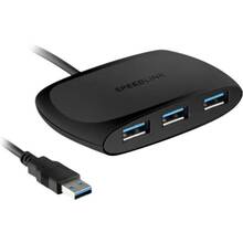 USB-хаб SPEEDLINK SNAPPY 4-Port USB 3.0 Black (SL-140104-BK)