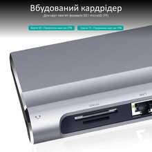 Док-станция Promate BaseLink-C Silver