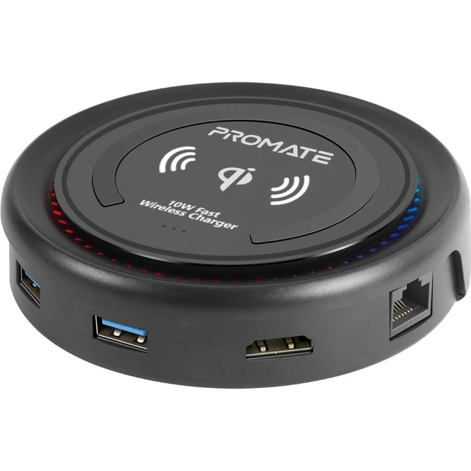 

USB-хаб Promate CenterHub Black, Centerhub Black