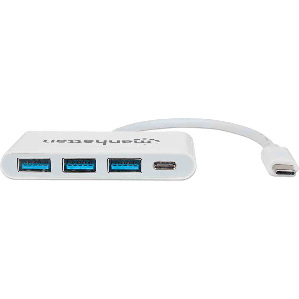 USB-хаб INTRACOM USB Hub Manha Type-C 4-port USB 3.0+3.1 White (163552) Додаткові характеристики 3 x USB 3.0, 1 x USB 3.1 Type-C